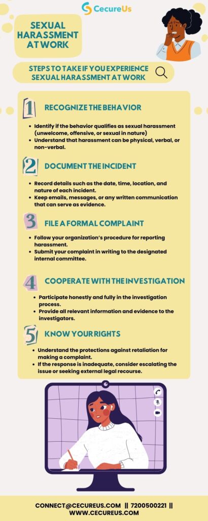 Steps to take if you Experience Sexual Harassment at Work - Prevention ...